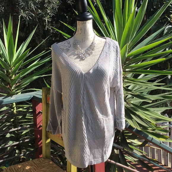 New! V-Neck Ribbed Sweater - Picture 3 of 5